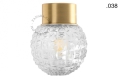 Lampa lampa z mosiądzu ze szklanym kloszem - Ø 10 cm light.167.go.glass004 Zangra różne warianty