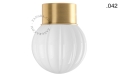 Lampa lampa z mosiądzu ze szklanym kloszem - Ø 10 cm light.167.go.glass004 Zangra różne warianty