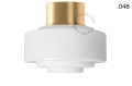 Lampa lampa z mosiądzu ze szklanym kloszem - Ø 10 cm light.167.go.glass004 Zangra różne warianty