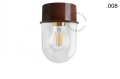 Lampa brązowa lampa ścienna lub sufitowa - szklany klosz - Ø 10 light.167.br.glass004 Zangra różne warianty 