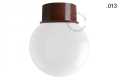 Lampa brązowa lampa ścienna lub sufitowa - szklany klosz - Ø 10 light.167.br.glass004 Zangra różne warianty 