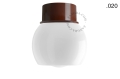 Lampa brązowa lampa ścienna lub sufitowa - szklany klosz - Ø 10 light.167.br.glass004 Zangra różne warianty 