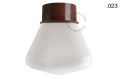 Lampa brązowa lampa ścienna lub sufitowa - szklany klosz - Ø 10 light.167.br.glass004 Zangra różne warianty 