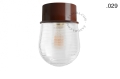 Lampa brązowa lampa ścienna lub sufitowa - szklany klosz - Ø 10 light.167.br.glass004 Zangra różne warianty 
