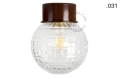 Lampa brązowa lampa ścienna lub sufitowa - szklany klosz - Ø 10 light.167.br.glass004 Zangra różne warianty 