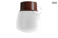 Lampa brązowa lampa ścienna lub sufitowa - szklany klosz - Ø 10 light.167.br.glass004 Zangra różne warianty 