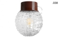 Lampa brązowa lampa ścienna lub sufitowa - szklany klosz - Ø 10 light.167.br.glass004 Zangra różne warianty 