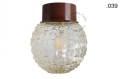 Lampa brązowa lampa ścienna lub sufitowa - szklany klosz - Ø 10 light.167.br.glass004 Zangra różne warianty 