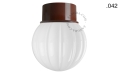 Lampa brązowa lampa ścienna lub sufitowa - szklany klosz - Ø 10 light.167.br.glass004 Zangra różne warianty 