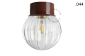 Lampa brązowa lampa ścienna lub sufitowa - szklany klosz - Ø 10 light.167.br.glass004 Zangra różne warianty 