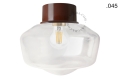 Lampa brązowa lampa ścienna lub sufitowa - szklany klosz - Ø 10 light.167.br.glass004 Zangra różne warianty 