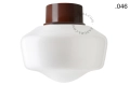 Lampa brązowa lampa ścienna lub sufitowa - szklany klosz - Ø 10 light.167.br.glass004 Zangra różne warianty 