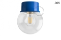 Lampa niebieska lampa ścienna lub sufitowa - szklany klosz - Ø 10 light.167.bl.glass004 Zangra różne warianty 