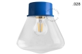 Lampa niebieska lampa ścienna lub sufitowa - szklany klosz - Ø 10 light.167.bl.glass004 Zangra różne warianty 