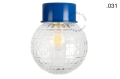 Lampa niebieska lampa ścienna lub sufitowa - szklany klosz - Ø 10 light.167.bl.glass004 Zangra różne warianty 
