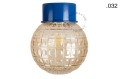 Lampa niebieska lampa ścienna lub sufitowa - szklany klosz - Ø 10 light.167.bl.glass004 Zangra różne warianty 