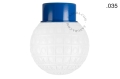 Lampa niebieska lampa ścienna lub sufitowa - szklany klosz - Ø 10 light.167.bl.glass004 Zangra różne warianty 