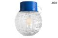 Lampa niebieska lampa ścienna lub sufitowa - szklany klosz - Ø 10 light.167.bl.glass004 Zangra różne warianty 