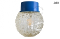 Lampa niebieska lampa ścienna lub sufitowa - szklany klosz - Ø 10 light.167.bl.glass004 Zangra różne warianty 