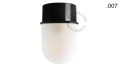 Lampa czarna lampa ścienna lub sufitowa - szklany klosz - Ø 10 light.167.b.glass004 Zangra różne warianty  