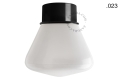 Lampa czarna lampa ścienna lub sufitowa - szklany klosz - Ø 10 light.167.b.glass004 Zangra różne warianty  