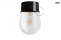 Lampa czarna lampa ścienna lub sufitowa - szklany klosz - Ø 10 light.167.b.glass004 Zangra różne warianty  
