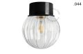 Lampa czarna lampa ścienna lub sufitowa - szklany klosz - Ø 10 light.167.b.glass004 Zangra różne warianty  