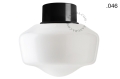 Lampa czarna lampa ścienna lub sufitowa - szklany klosz - Ø 10 light.167.b.glass004 Zangra różne warianty  