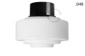 Lampa czarna lampa ścienna lub sufitowa - szklany klosz - Ø 10 light.167.b.glass004 Zangra różne warianty  