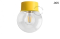 Lampa ścienna lub sufitowa żółta - szklany klosz - Ø 10cm light.167.y.glass004 Zangra różne warianty 
