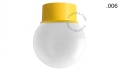 Lampa ścienna lub sufitowa żółta - szklany klosz - Ø 10cm light.167.y.glass004 Zangra różne warianty 