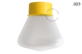 Lampa ścienna lub sufitowa żółta - szklany klosz - Ø 10cm light.167.y.glass004 Zangra różne warianty 
