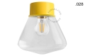 Lampa ścienna lub sufitowa żółta - szklany klosz - Ø 10cm light.167.y.glass004 Zangra różne warianty 