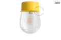 Lampa ścienna lub sufitowa żółta - szklany klosz - Ø 10cm light.167.y.glass004 Zangra różne warianty 
