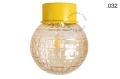 Lampa ścienna lub sufitowa żółta - szklany klosz - Ø 10cm light.167.y.glass004 Zangra różne warianty 