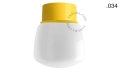 Lampa ścienna lub sufitowa żółta - szklany klosz - Ø 10cm light.167.y.glass004 Zangra różne warianty 