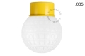 Lampa ścienna lub sufitowa żółta - szklany klosz - Ø 10cm light.167.y.glass004 Zangra różne warianty 