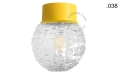 Lampa ścienna lub sufitowa żółta - szklany klosz - Ø 10cm light.167.y.glass004 Zangra różne warianty 