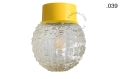Lampa ścienna lub sufitowa żółta - szklany klosz - Ø 10cm light.167.y.glass004 Zangra różne warianty 