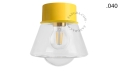 Lampa ścienna lub sufitowa żółta - szklany klosz - Ø 10cm light.167.y.glass004 Zangra różne warianty 