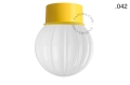 Lampa ścienna lub sufitowa żółta - szklany klosz - Ø 10cm light.167.y.glass004 Zangra różne warianty 