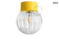 Lampa ścienna lub sufitowa żółta - szklany klosz - Ø 10cm light.167.y.glass004 Zangra różne warianty 