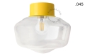 Lampa ścienna lub sufitowa żółta - szklany klosz - Ø 10cm light.167.y.glass004 Zangra różne warianty 