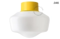 Lampa ścienna lub sufitowa żółta - szklany klosz - Ø 10cm light.167.y.glass004 Zangra różne warianty 