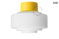 Lampa ścienna lub sufitowa żółta - szklany klosz - Ø 10cm light.167.y.glass004 Zangra różne warianty 