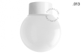 Lampa ścienna lub sufitowa biała - szklany klosz - Ø 10 cm light.167.w.glass004 Zangra różne warianty 