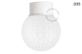Lampa ścienna lub sufitowa biała - szklany klosz - Ø 10 cm light.167.w.glass004 Zangra różne warianty 