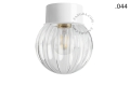 Lampa ścienna lub sufitowa biała - szklany klosz - Ø 10 cm light.167.w.glass004 Zangra różne warianty 