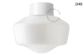 Lampa ścienna lub sufitowa biała - szklany klosz - Ø 10 cm light.167.w.glass004 Zangra różne warianty 