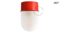 Lampa czerwona lampa ścienna lub sufitowa - szklany klosz - Ø 10 cm light.167.r.glass004 Zangra różne warianty 